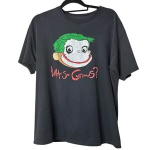 Why So Curious?" The Joker Curious George mashup T-shirt